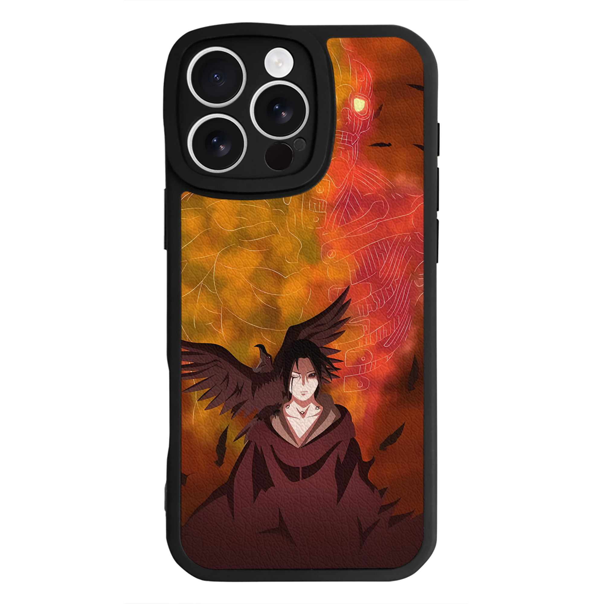 （画像用） NARUTO -ナルト- NARUTO -ナルト- 疾風伝 【iPhone 16シリーズ対応】シリコンスマホケース（レザー調） 材質：シリコン
